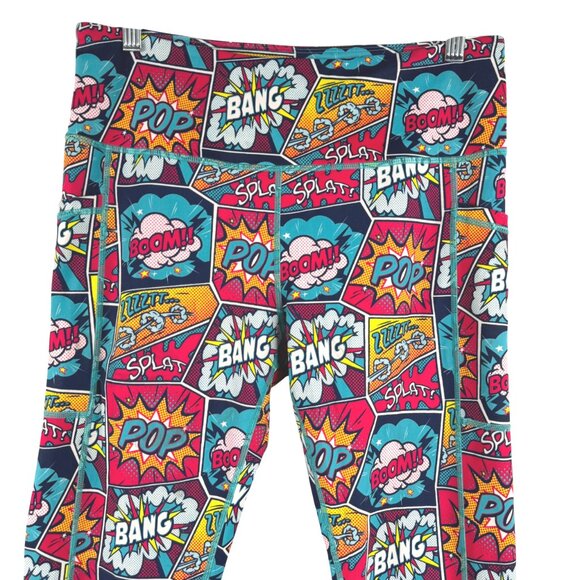 Constantly Varied Gear Knockout Comic Book Leggings Large Athletic PT-2626 - Picture 3 of 6